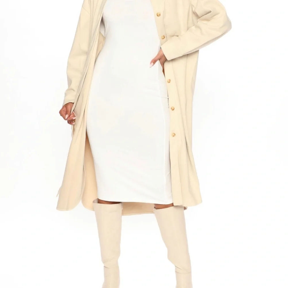 Fashion Nova Long Shacket Medium - Picture 2 of 6